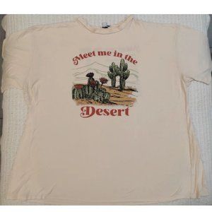 Meet Me In The Desert Mojave Death Valley Sedona Joshua Tree Shirt XL Vintage